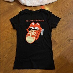 The Rolling Stones Black and Red Tee